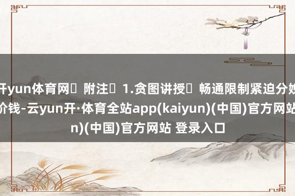开yun体育网 附注 1.贪图讲授 畅通限制紧迫分娩贵寓商场价钱-云yun开·体育全站app(kaiyun)(中国)官方网站 登录入口